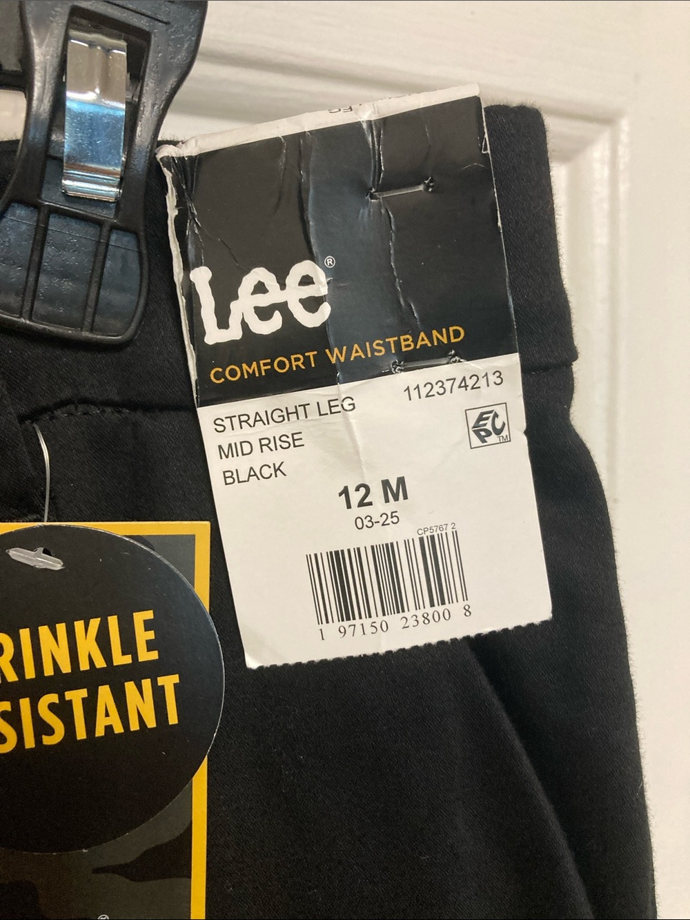 Lee Black Straight-Leg Women's Pants - Picture 3 of 10